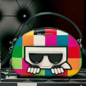 RARE KARL LAGERFELD Paris Colorblock Maybelle Crossbody Bag